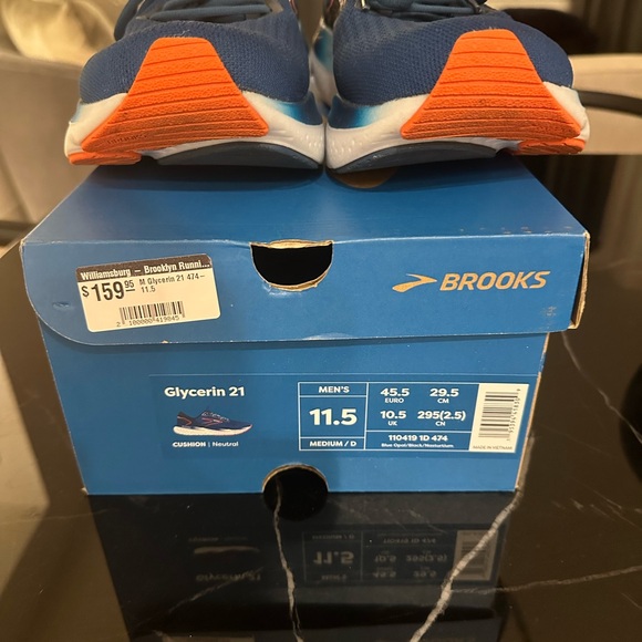 Brooks Glycerin 21 sneakers in Blue Opal, size 11.5 - Picture 5 of 5